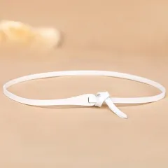 Thin Belt Casual Women's Fashion All Matching - White - View 1