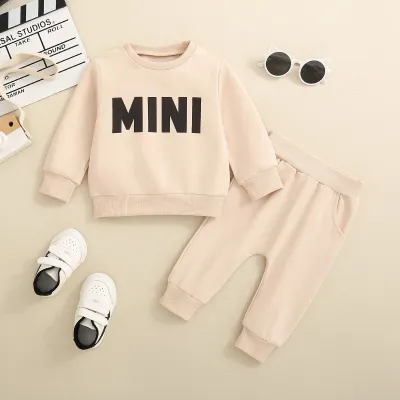 Cross-border Infant Neutral Men And Women Three-color Long Sleeve Embroidered Long-sleeve Suit