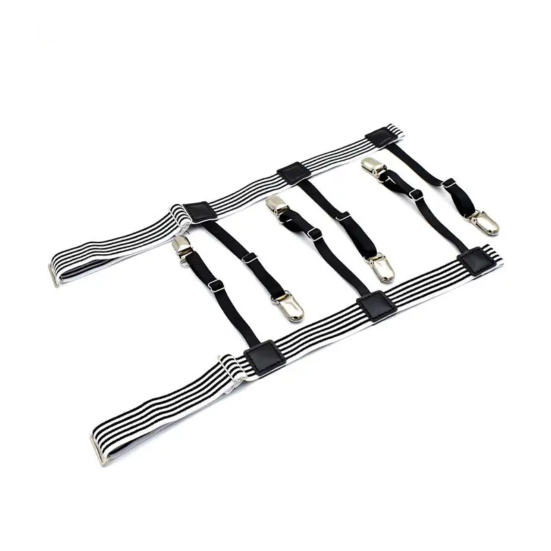 3 Leg-supporting Ring Garter Duckbill Clip Metal Buckle For Men And Women