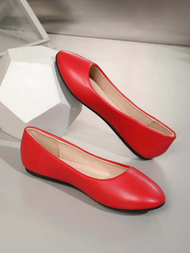 Women's Shoes Flat Low cut Summer Thin Fashion Red - Shop at LoveMi