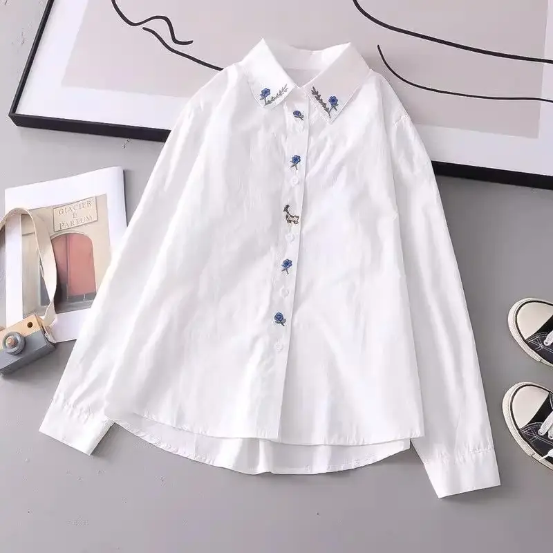 Women's Korean-style Artistic All-Match Casual Shirt Top
