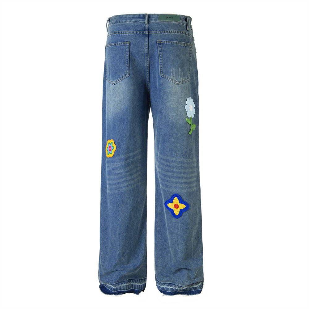 Washed Loose Wide-leg Jeans For Men And Women - Image 29