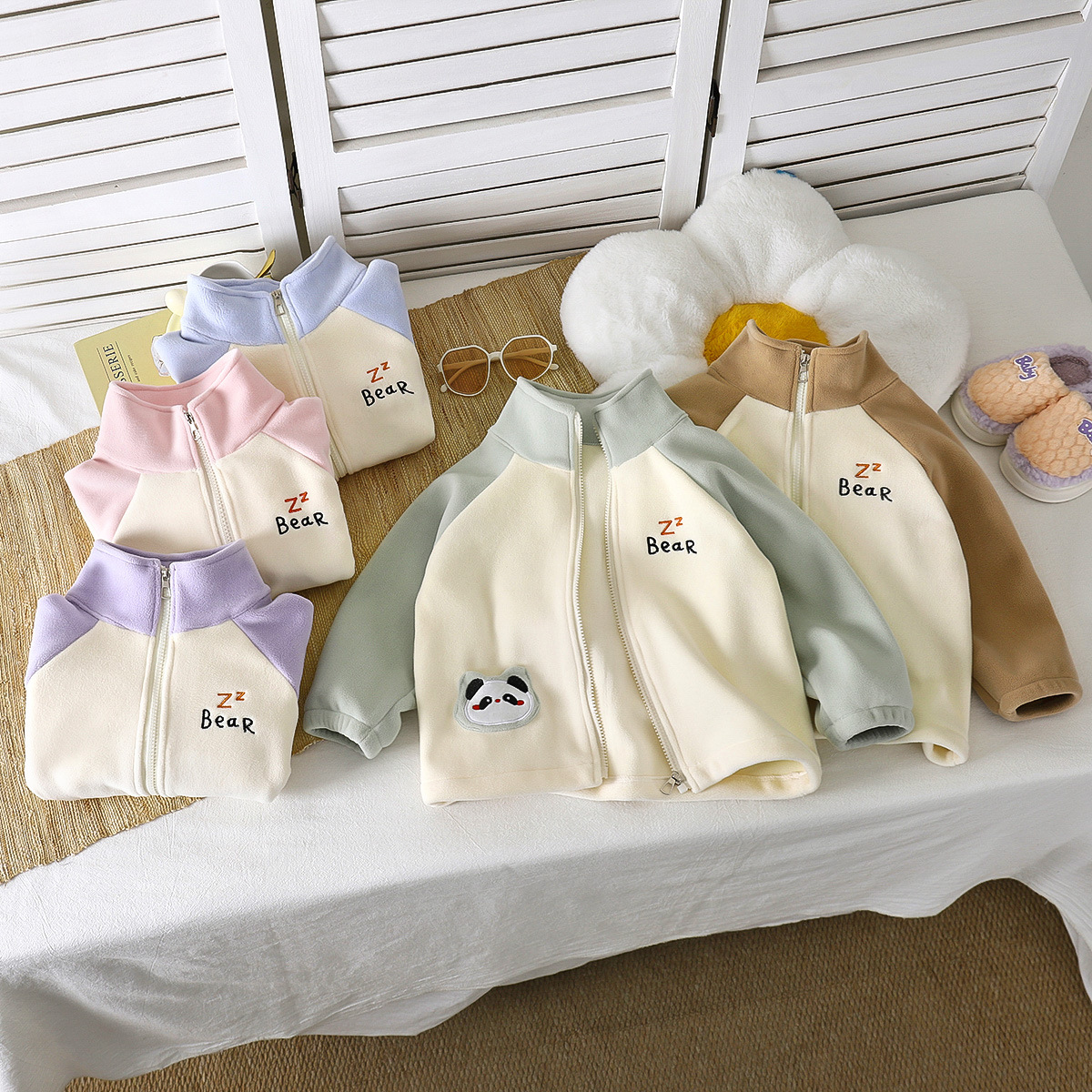 New Autumn And Winter Children's Cartoon Fleece Jacket