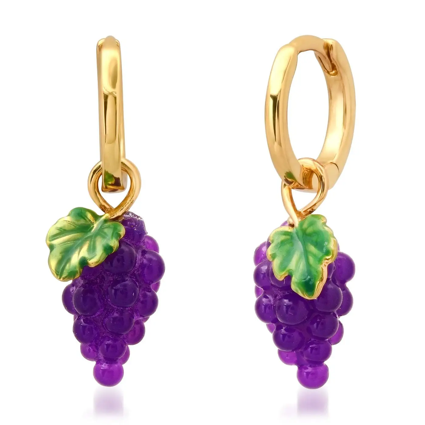 Hot Sale Fruit Series Beach Vacation Colorful Oil Necklace Earrings