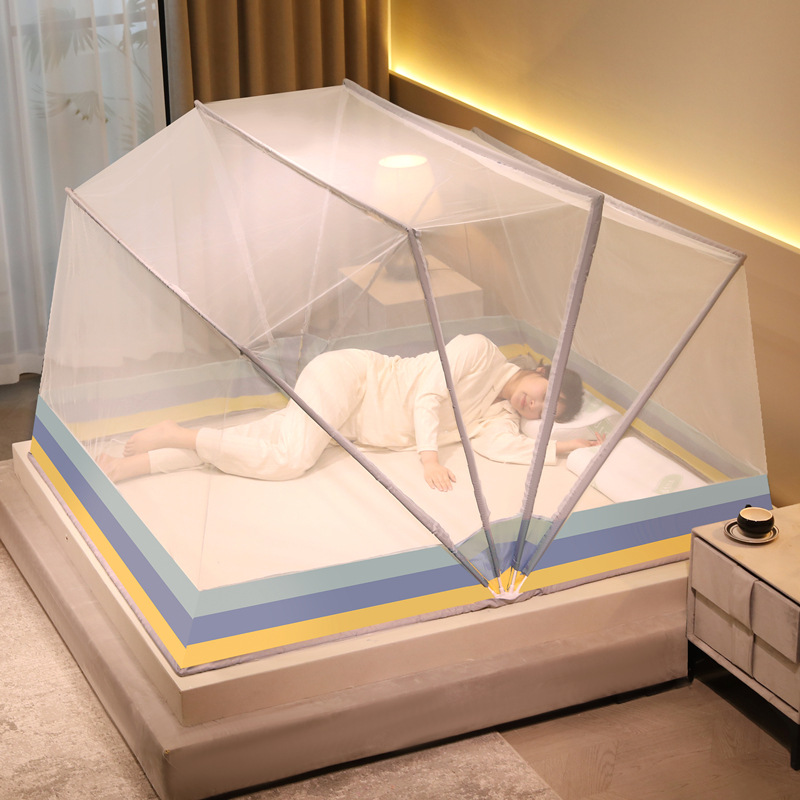 Foldable, No-assembly-needed Mongolian Yurt Mosquito Net For Home Use 9