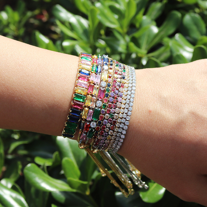 Fashionable Colorful Zircon Bracelet For Women