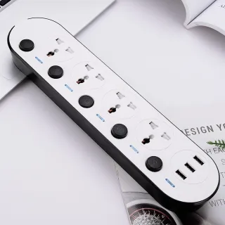 Multi-switch European Standard American Standard British Standard USB Power Strip Socket Household Plug Board Multi-port Fast Charging