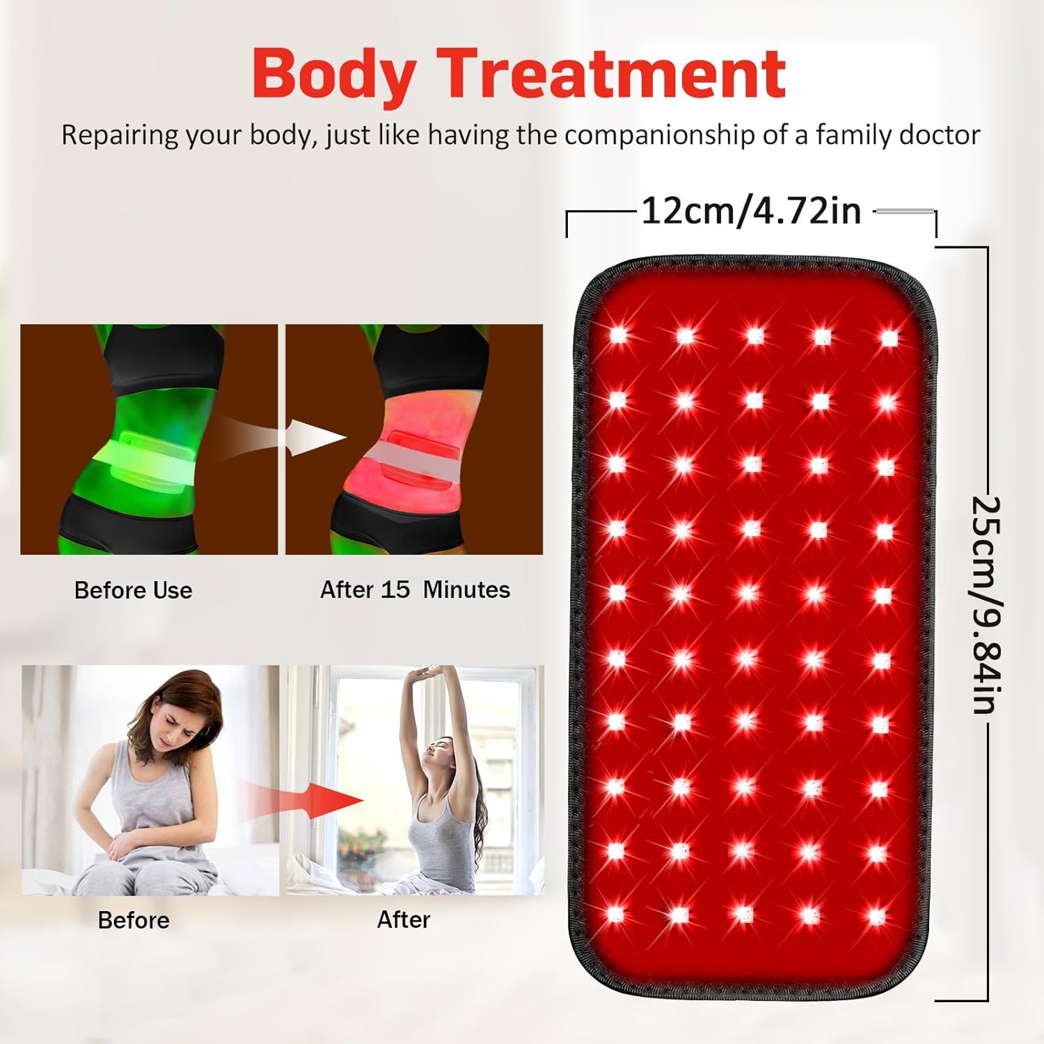 60-bead Red Light Therapy Waist Belt