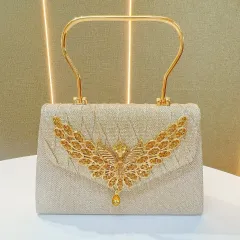 Women's Fashion Retro Shoulder Messenger Bag - Gold - View 1