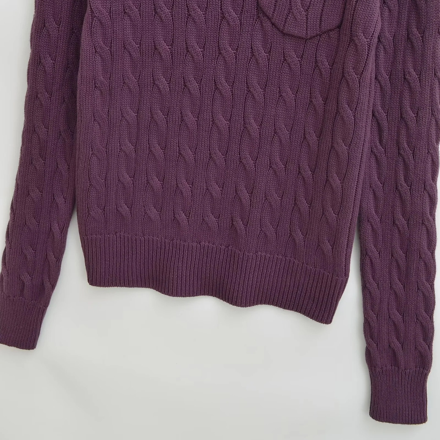 Korean-style Relaxed Versatile Purple Sweater For Petite Women