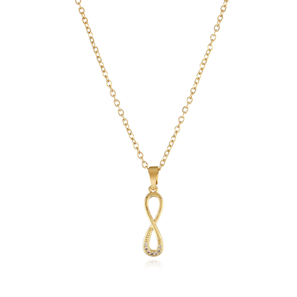All-match Crown Love Pendant Clavicle Necklace