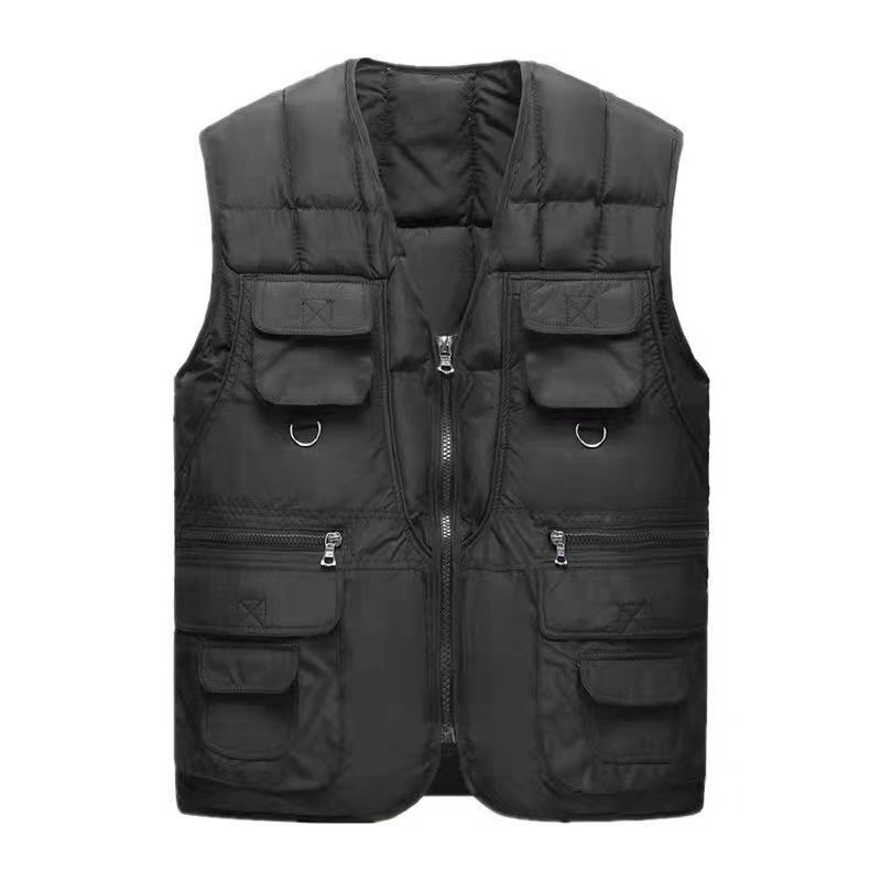 Middle-aged And Elderly Down Cotton Casual Vest Men