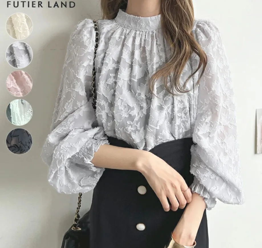 Lace Top Sun Protection Shirt - Light Grey