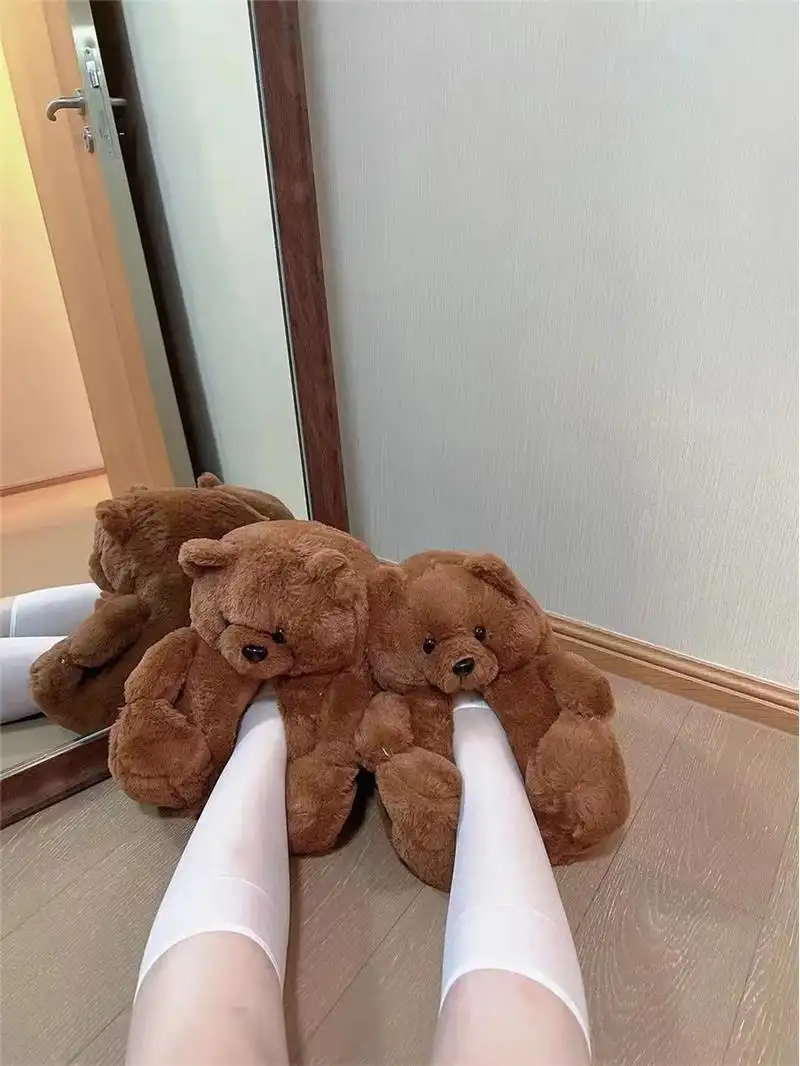 Indoor Cartoon Extra Thick Non-slip Animal Cotton Slippers