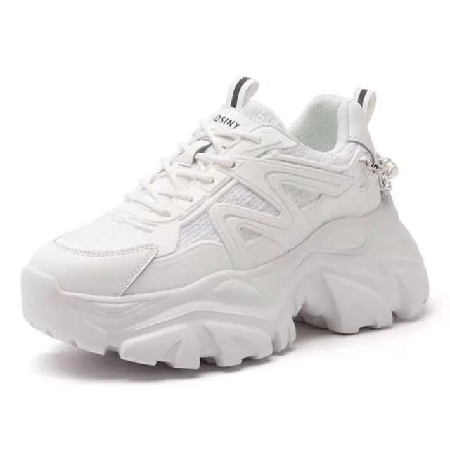 Ultra thin Elevator Shoes Resin Sole Sneaker White - Shop at LoveMi