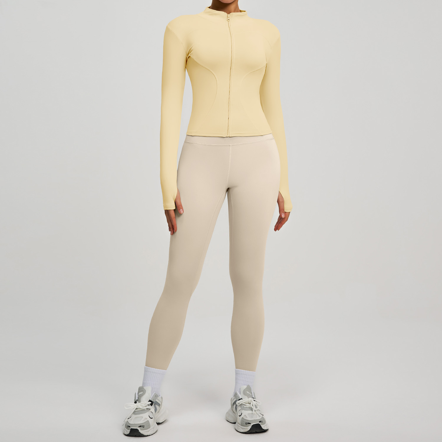 Fitness High-waist Butt-lifting Running Two-piece Set 9