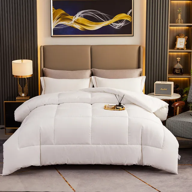 Pure White Hotel Comforters Four season Duvet Inserts Summer Cooling Quilts Guesthouse And Hotel Cotton Quilts White - Shop at LoveMi