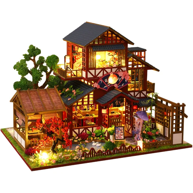 Handmade Assembly Of Japanese Style House Model Toys And Xi Ju English Cover - Shop at LoveMi
