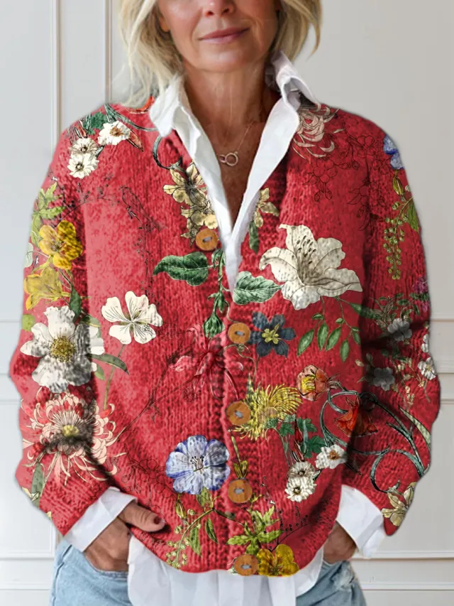 3d Women's Printed Wear Cardigan Knitted Coat Sjwkswt08177 - Shop at LoveMi