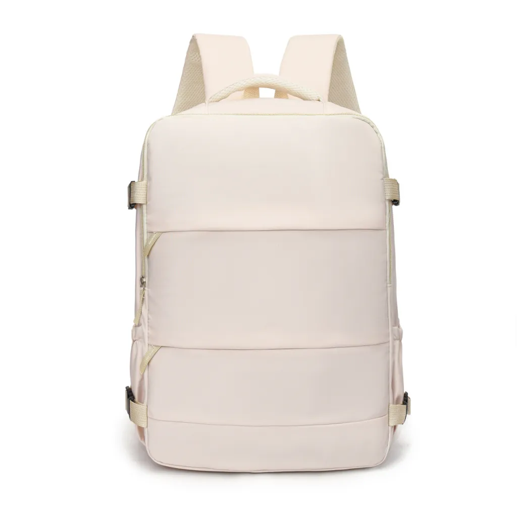 Large Capacity Dry Wet Separation Luggage Men's Backpack - White