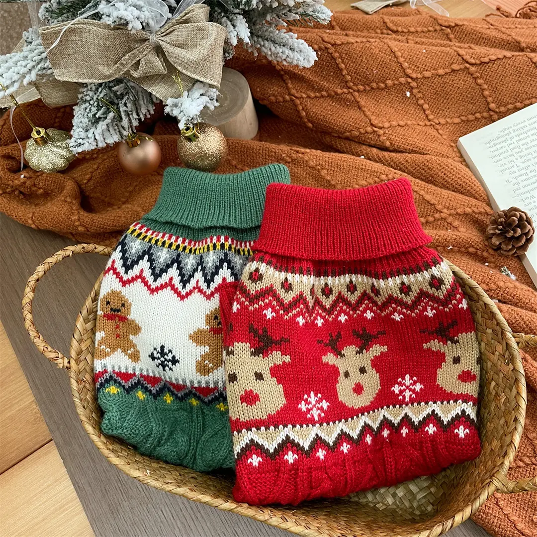 Red And Green Gingerbread Man Reindeer Christmas