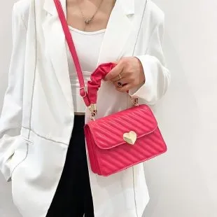 Commuter Rhombus Simple Shoulder Messenger Bag For Women Rose - Shop at LoveMi