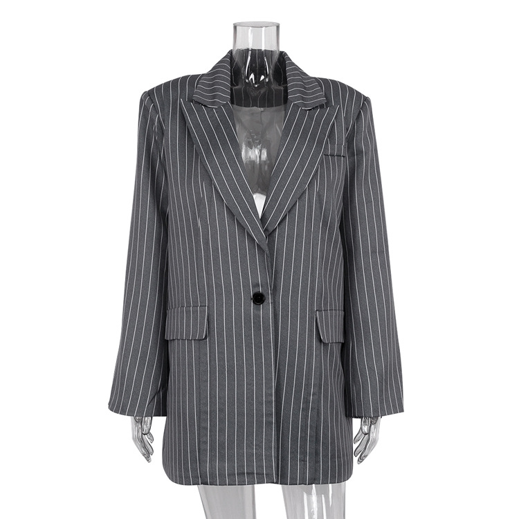 Striped Blazer & Skirt Suit Two-piece Suit