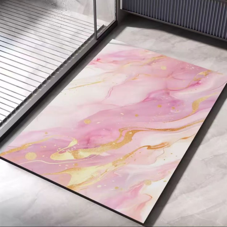 Non Slip Bathroom Floor Mat Durable Stain Resistant And Easy To Clean Foot Pad