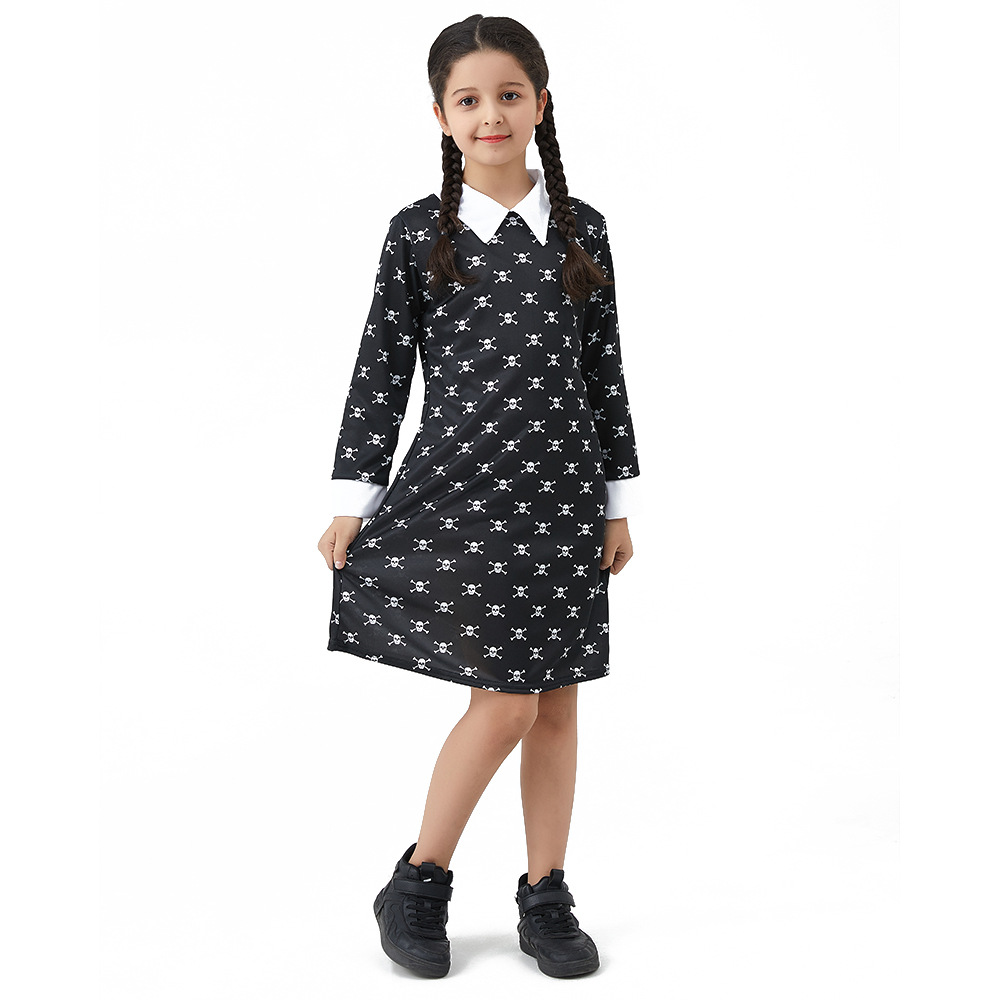 New Children's Cos Costume Female Skull Dress Children'S Skull Skirt L - Shop at LoveMi