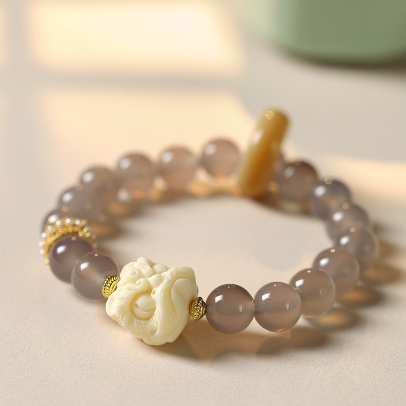 Guochao Ivory Nut Xingshi Mellite Bracelet
