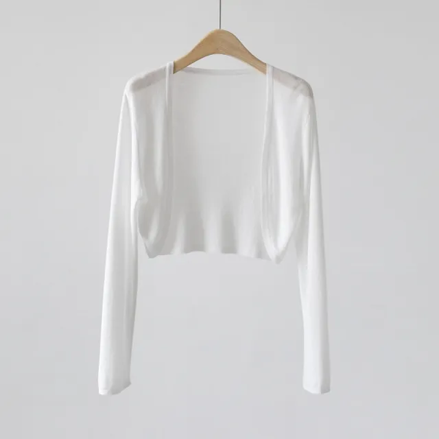 Women's Summer Shawl Thin Waistcoat Smock Top White - Shop at LoveMi