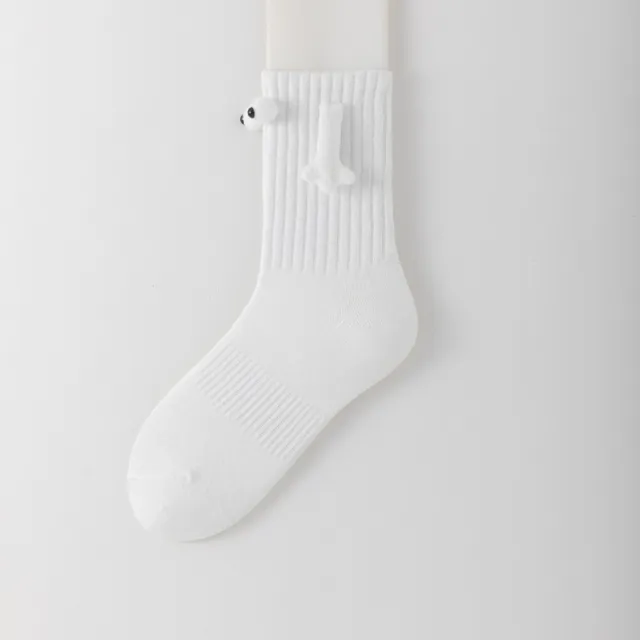 Hand Holding Socks Men's And Women's Couple Cotton White - Shop at LoveMi