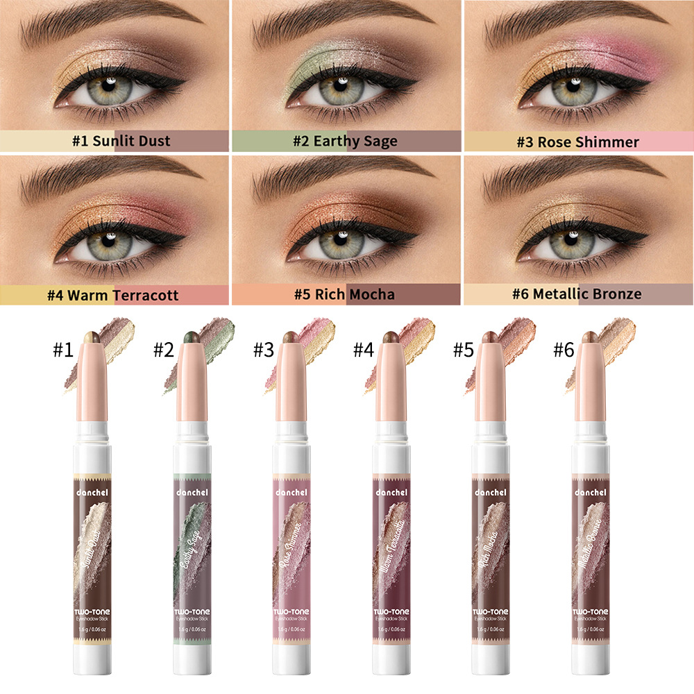 Contour And Highlight Cosmetics Two-Color Gradient Eyeshadow Pen
