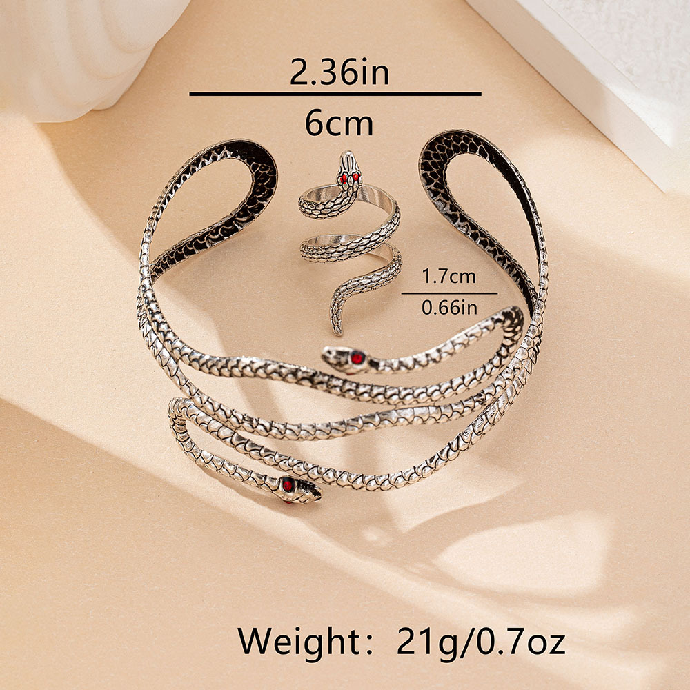Women's Exaggerated Snake-shaped Dark-style Bracelet - Image 5