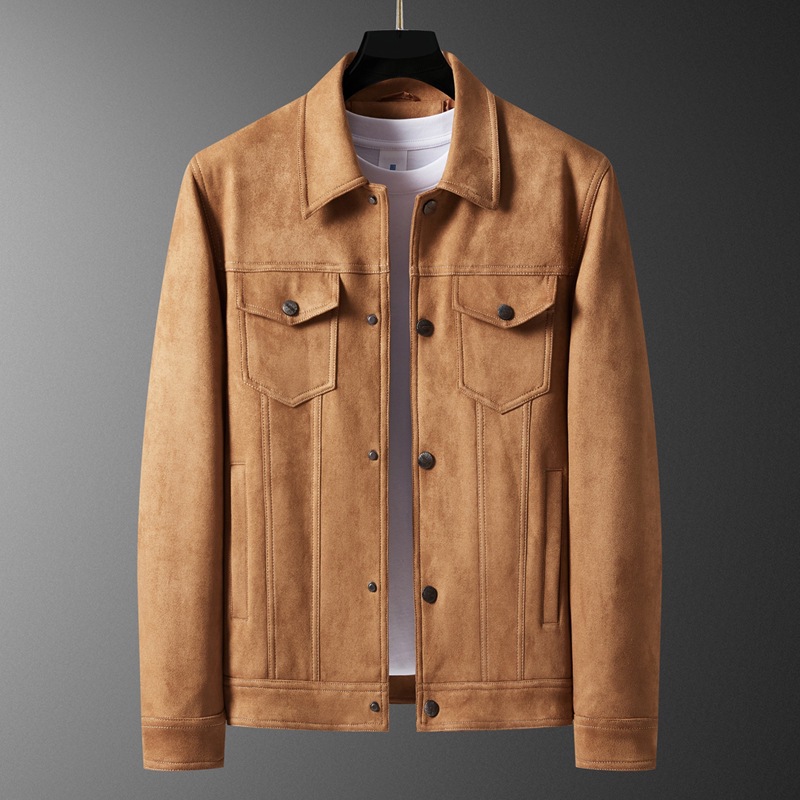 $23.41 Spring New Suede Jacket For Men