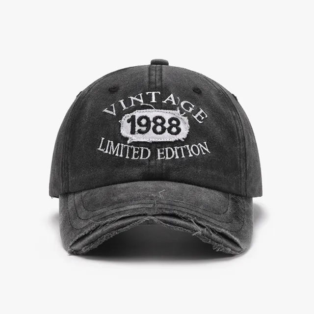 Letter Embroidery Outdoor Curved Brim Soft Top Neutral Baseball Cap Black - Shop at LoveMi