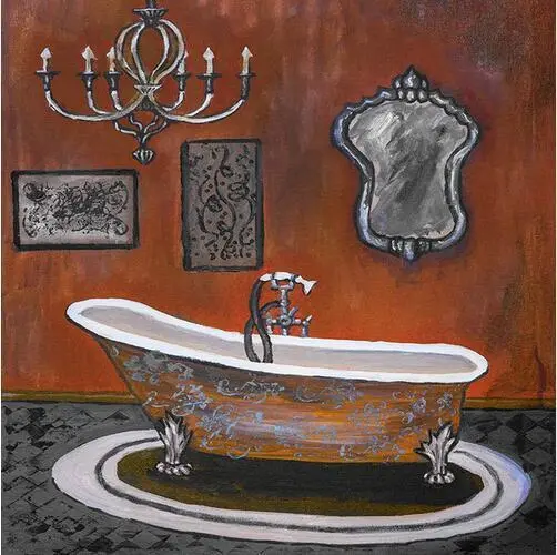 Modern Retro Bathroom Canvas Painting Mural Poster Wall – image 9