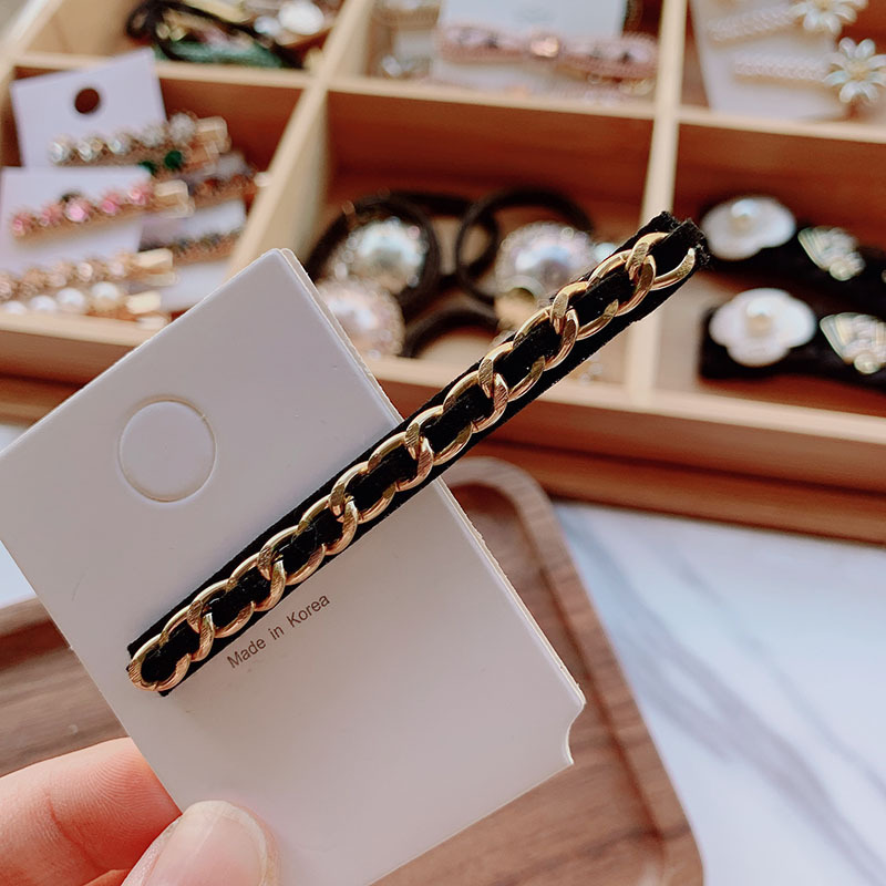 Geometric Metal Chain Barrettes Handmade Word Clip Chain Barrettes - Shop at LoveMi