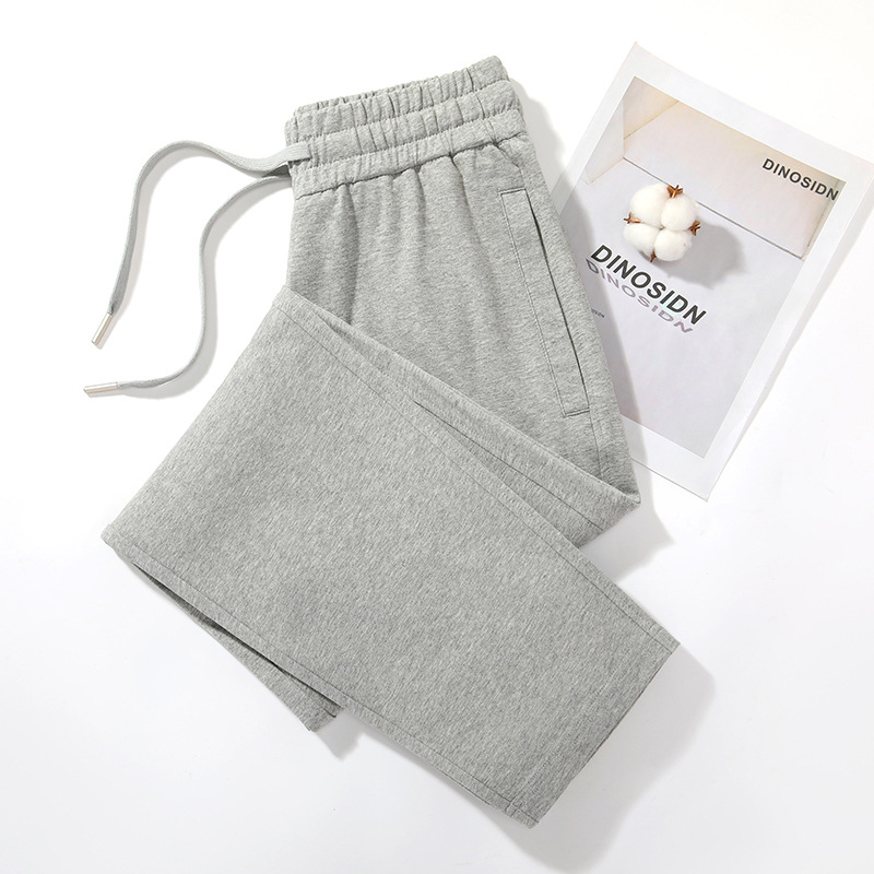Summer Thin Sweatpants Womens White Pants Straight-leg Pants