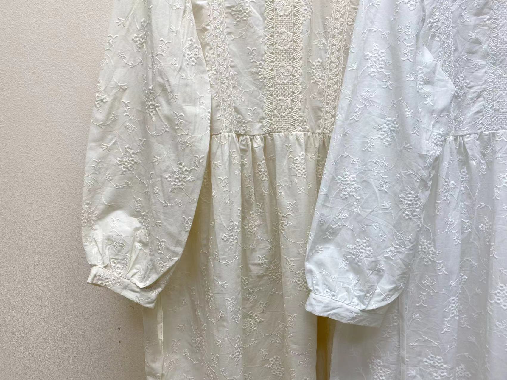 Embroidered Cotton Long Sleeve Maxi Dress, picture 6 of 8