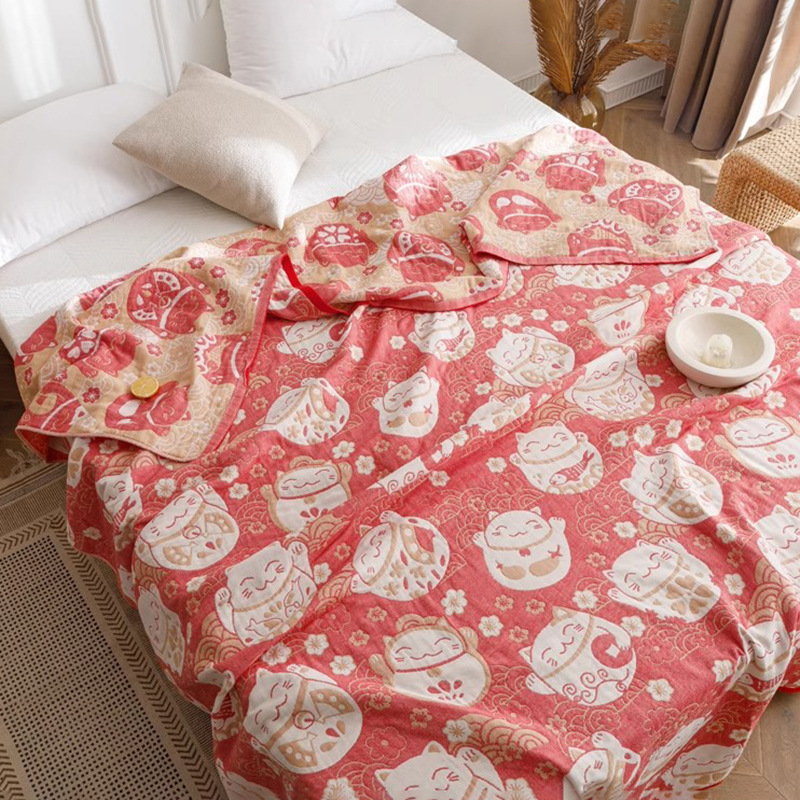 Cotton Gauze Throw Blanket, picture 2 of 6