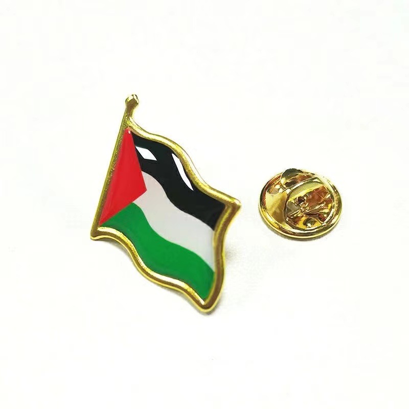 Epoxy Three dimensional Butterfly Clasp Badge Palestine Flag Brooch Palestinian Flag - Shop at LoveMi
