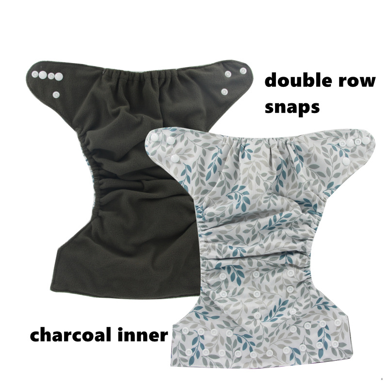 Floral Patterned Breathable Leak-proof Baby Diaper Covers Washable Baby Cloth Diapers 2