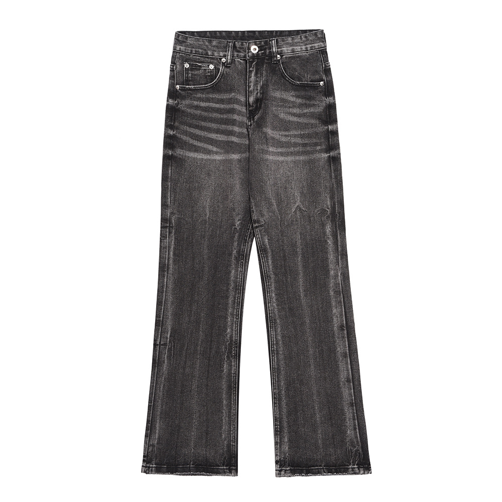 Distressed Wide-leg Jeans For Men