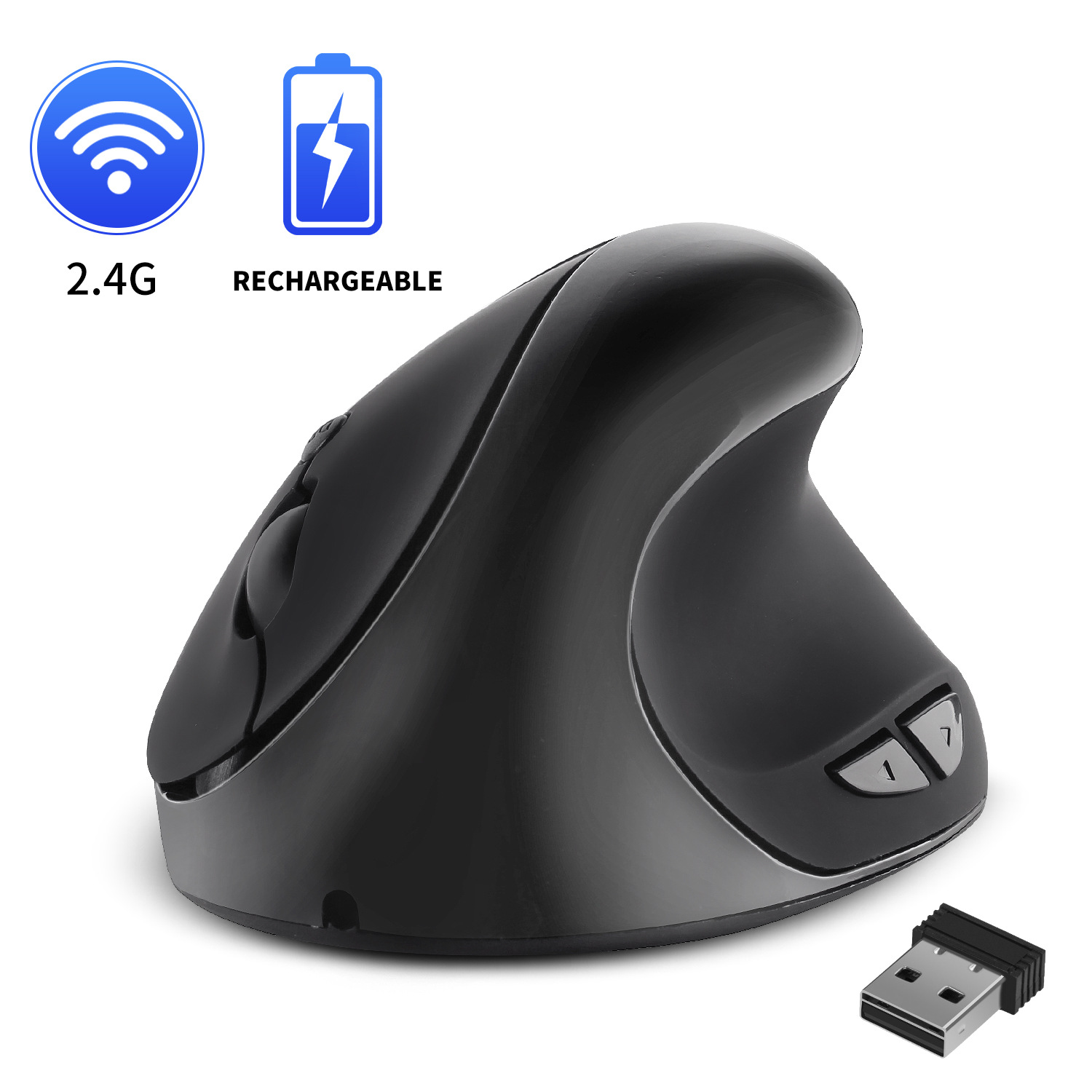 Trådløs lading Vertical Ergonomic mus - Miniatyr 2