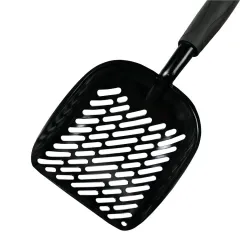 Pet Large Alloy Cat Litter Scoop Plastic Handle Cleaning - Oblique Hole - View 1