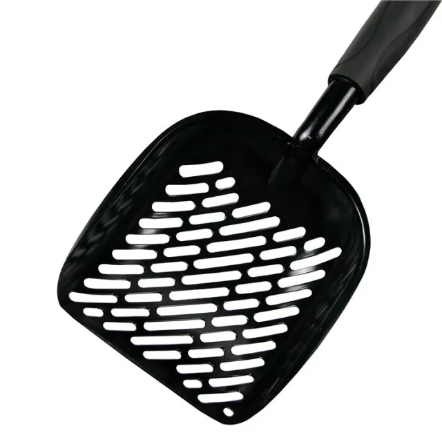 Pet Large Alloy Cat Litter Scoop Plastic Handle Cleaning Oblique Hole - Shop at LoveMi