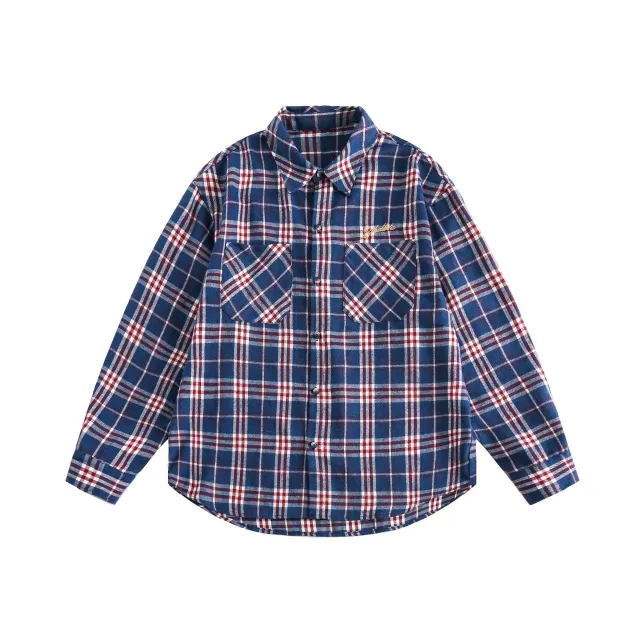 Loose Leisure All matching Coat Top Blue - Shop at LoveMi
