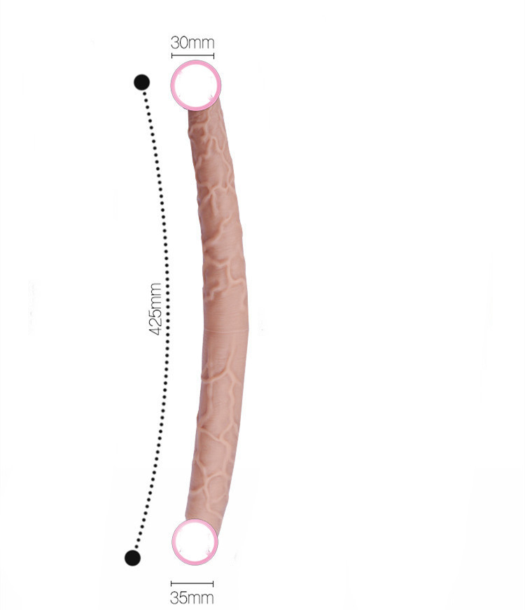 Women's Double-headed Dragon Liquid Silicone Massage Toy 3