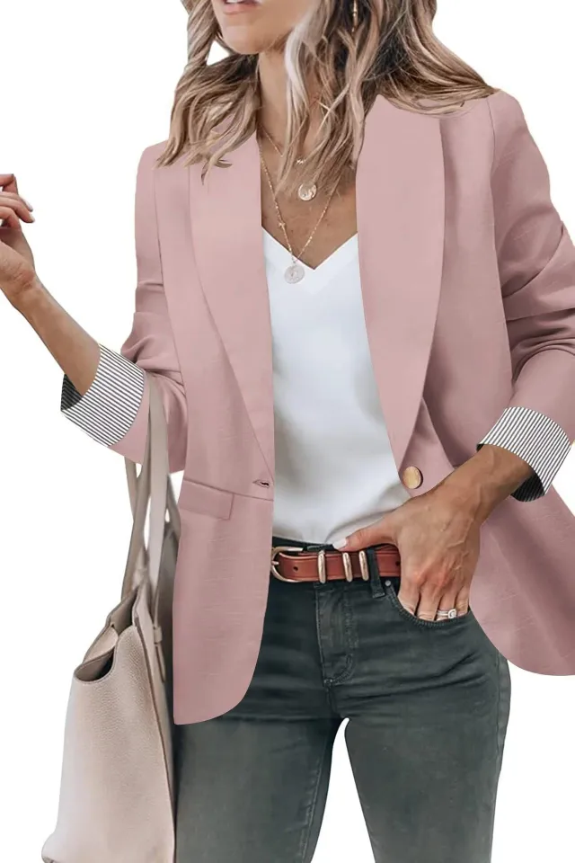 Women's Cardigan Button Small Coat Long Sleeve Short Suit G76Z325 S - Shop at LoveMi